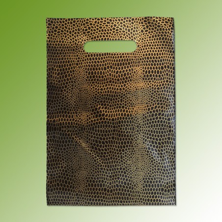 Griffloch-Tragtaschen, 22 x 31 cm, Sujet "WABEN"