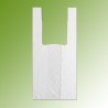 cabas forme chemise avec anses longues, 28 / 20 x 60 cm, blanc sans impression